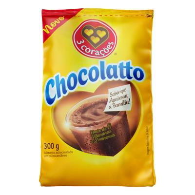 ACHOCOLATADO EM PÓ CHOCOLATTO 3 CORAÇÕES 300G