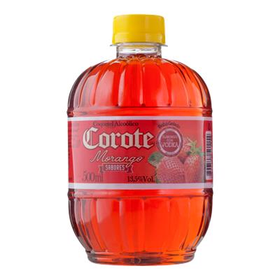 COQUETEL ALCOÓLICO MORANGO COROTE GARRAFA 500ML