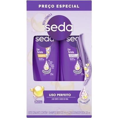 SHAMPOO + CONDICIONADOR LISO PERFEITO SEDA 325ML