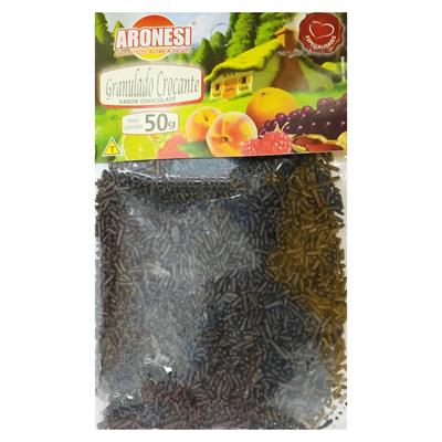 GRANULADO CROCANTE SABOR CHOCOLATE ARONESI 50G