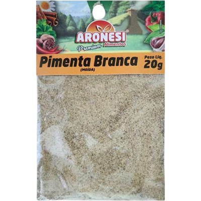 PIMENTA BRANCA MOÍDA ARONESI 20G