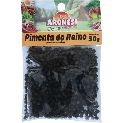 PIMENTA DO REINO PRETA EM GRÃOS ARONESI 30G