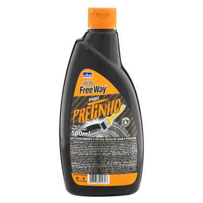 LIMPA PNEUS PRETINHO FREE WAY FRASCO 500ML