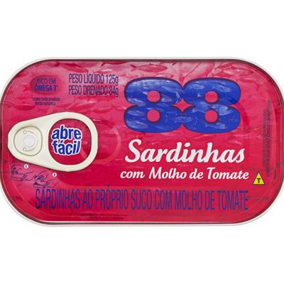 SARDINHA COM MOLHO DE TOMATE 88 125G