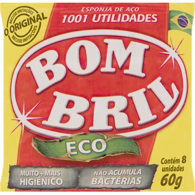 ESPONJA DE AÇO ECO BOM BRIL 60G 8UN