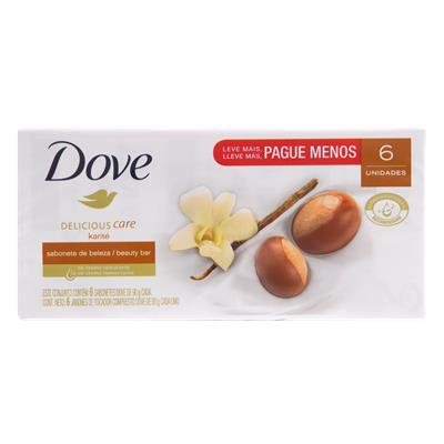 PACK SABONETE ÓLEO DE KARITÉ E BAUNILHA DOVE 6UN