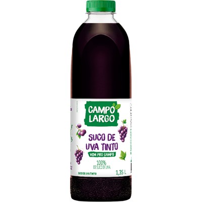 SUCO INTEGRAL DE UVA TINTO CAMPO LARGO 1,35L