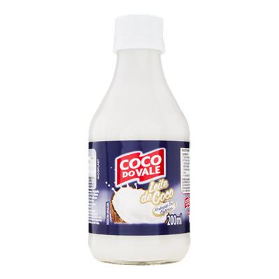 LEITE DE COCO COCO DO VALE VIDRO 200ML