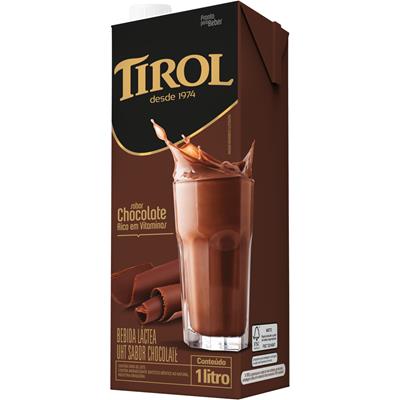 BEBIDA LÁCTEA UHT SABOR CHOCOLATE TIROL 1L
