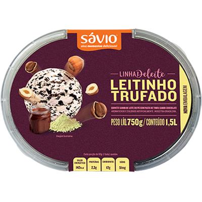 SORVETE SABOR LEITINHO TRUFADO SÁVIO 1,5L