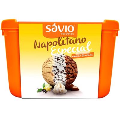 Sorvete Napolitano 3 litros - Ailos Aproxima