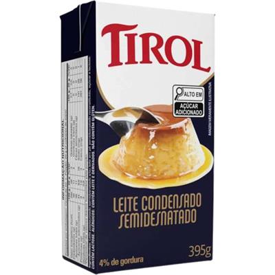 LEITE CONDENSADO SEMIDESNATADO TIROL 395G