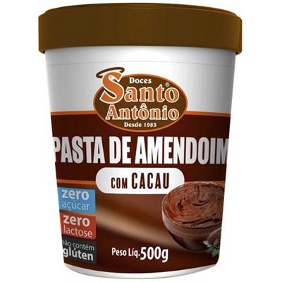 PASTA DE AMENDOIM COM CACAU SANTO ANTÔNIO 500G