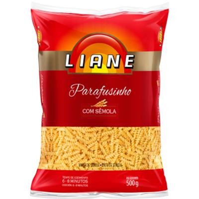 MACARRÃO COM SÊMOLA DE PARAFUSINHO LIANE 500G