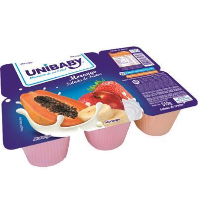 BEBIDA LÁCTEA MORANGO SALADA FRUTAS UNIBABY 510G