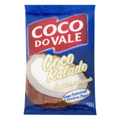 COCO RALADO ÚMIDO ADOÇADO COCO DO VALE PACOTE 100G