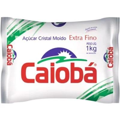 AÇUCAR CRISTAL MOÍDO CAIOBÁ EXTRA FINO PACOTE 1 KG