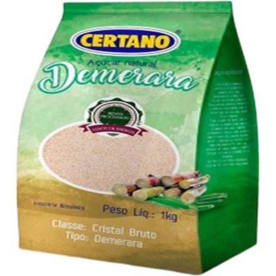 AÇÚCAR NATURAL TIPO DEMERARA CERTANO 1KG