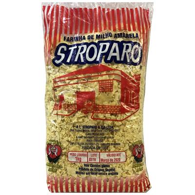 FARINHA DE MILHO AMARELA STROPARO PACOTE 1KG
