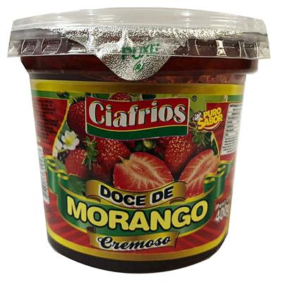 Doce Cremoso de Morango 400g (Caixa com 6 unidades) - Momentos Bom  Princípio Alimentos