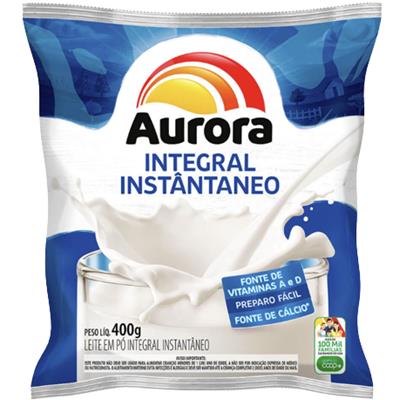 LEITE EM PÓ INTEGRAL INSTANTÂNEO AURORA 400G