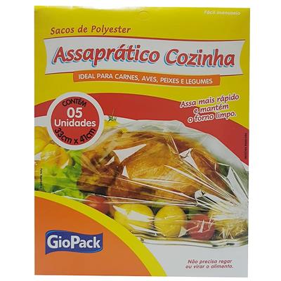 SACO DE POLYESTER ASSAPRÁTICO GIOPACK 5UN 