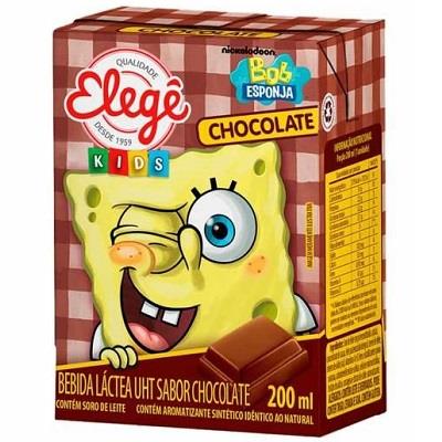 BEBIDA LÁCTEA SABOR CHOCOLATE ELEGÊ KIDS 200ML