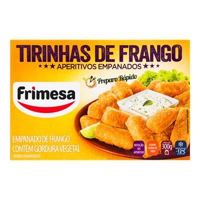 EMPANADO TIRINHA DE FRANGO APERITIVOS FRIMESA 300G