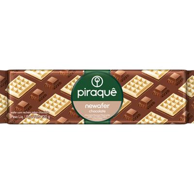 BISCOITO WAFER SABOR CHOCOLATE PIRAQUÊ 100G