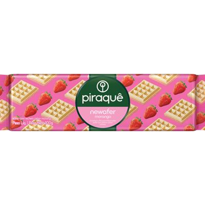 BISCOITO WAFER SABOR MORANGO PIRAQUÊ 100G