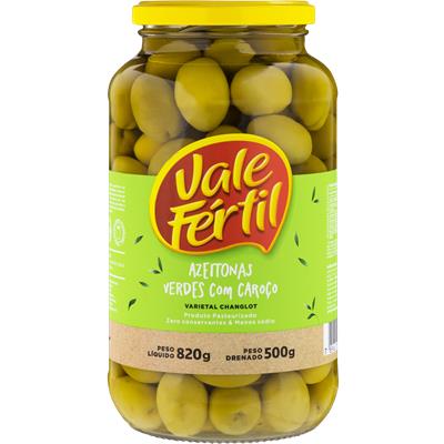AZEITONA CHANGLOT COM CAROÇO VALE FÉRTIL 820G