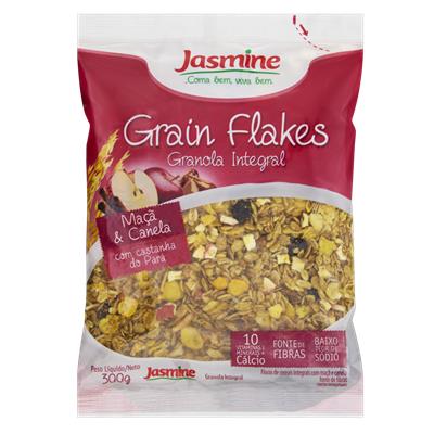 GRANOLA GRAIN FLAKES MAÇÃ & CANELA JASMINE 300G