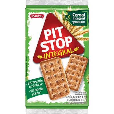 BISCOITO INTEGRAL PIT STOP MARILAN 162G 6UN