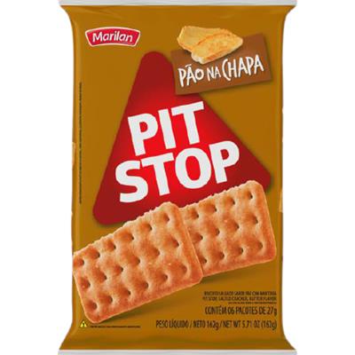 BISCOITO PIT STOP SABOR PÃO NA CHAPA MARILAN 162G