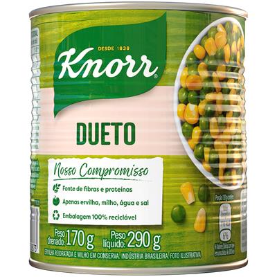 ERVILHA E MILHO VERDE EM CONSERVA DUETO KNORR 290G