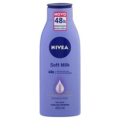 LOÇÃO DEO-HIDRATANTE NIVEA SOFT MILK FRASCO 400ML