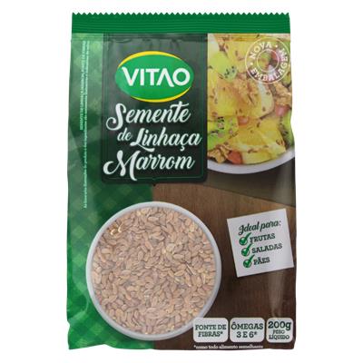 SEMENTE DE LINHAÇA MARROM VITAO PACOTE 200G