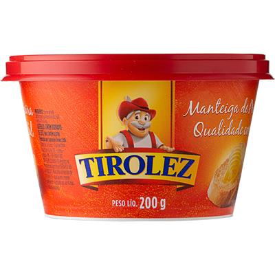 MANTEIGA PRIMEIRA QUALIDADE COM SAL TIROLEZ 200G
