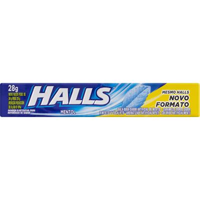 BALA DURA MENTOL HALLS 28G