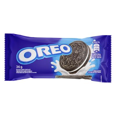 BISCOITO CHOCOLATE RECHEIO BAUNILHA OREO 36G