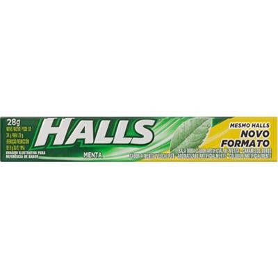 BALA DURA SABOR MENTA EUCALIPTOS HALLS 28G