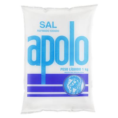 SAL REFINADO IODADO APOLO PACOTE 1KG