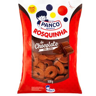 BISCOITO ROSQUINHA CHOCOLATE PANCO 500G 