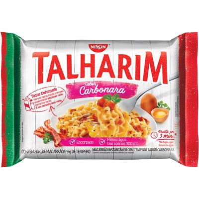 MACARRÃO INSTANTÂNEO TALHARIM CARBONARA NISSIN 99G