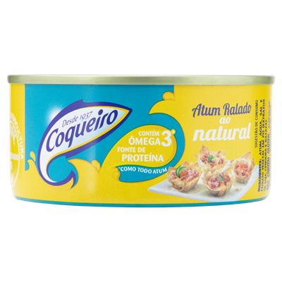 ATUM RALADO AO NATURAL COQUEIRO LATA 120G