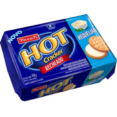 BISCOITO RECHEADO SABOR REQUEIJÃO HOT CRACKER 150G