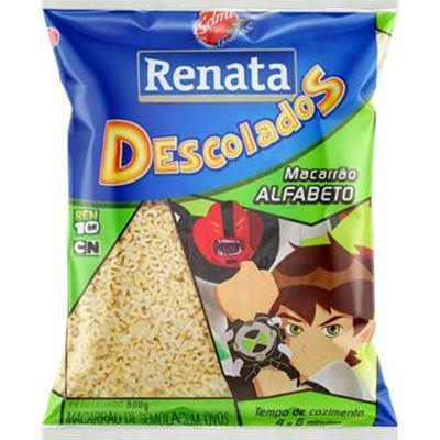 MACARRÃO DE SÊMOLA COM OVOS ALFABETO RENATA 500G