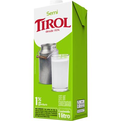 LEITE UHT SEMIDESNATADO TIROL 1L
