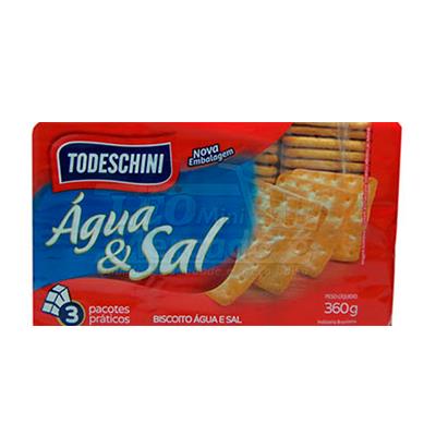 BISCOITO SALGADO TODESCHINI AGUA SAL 360G 