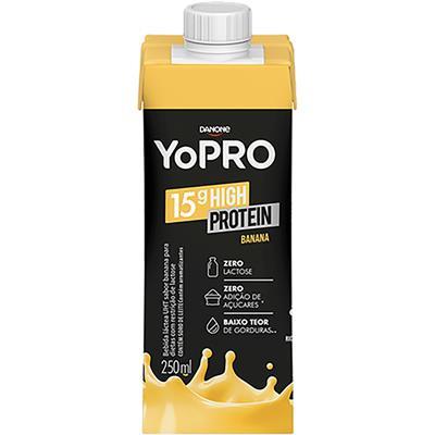 BEBIDA LÁCTEA UHT BANANA ZERO LACTOSE YOPRO 250ML